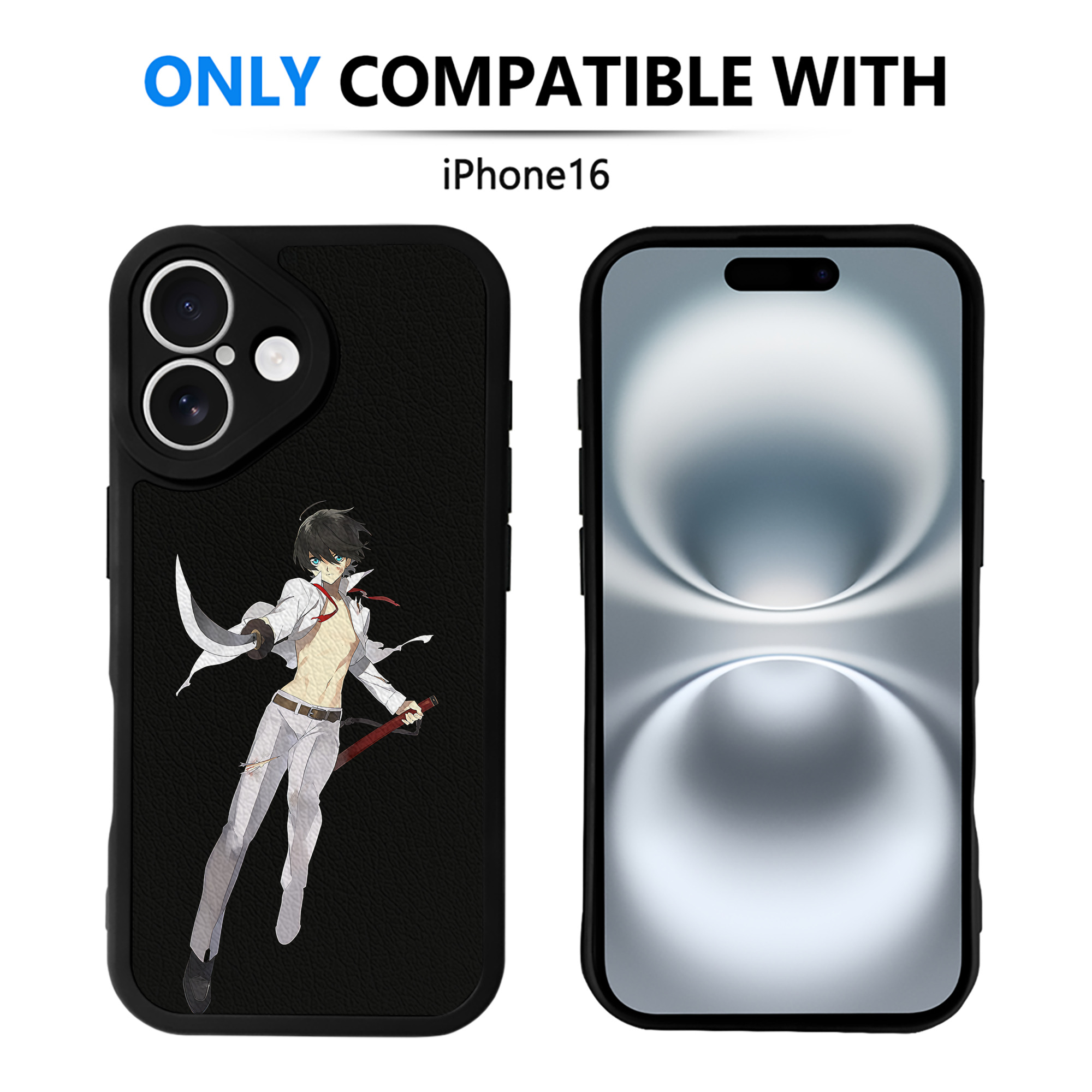 （画像用） 刀剣乱舞 Touken Ranbu 【iPhone 16シリーズ対応】シリコンスマホケース（レザー調） 材質：シリコン